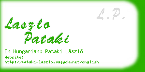 laszlo pataki business card