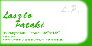 laszlo pataki business card